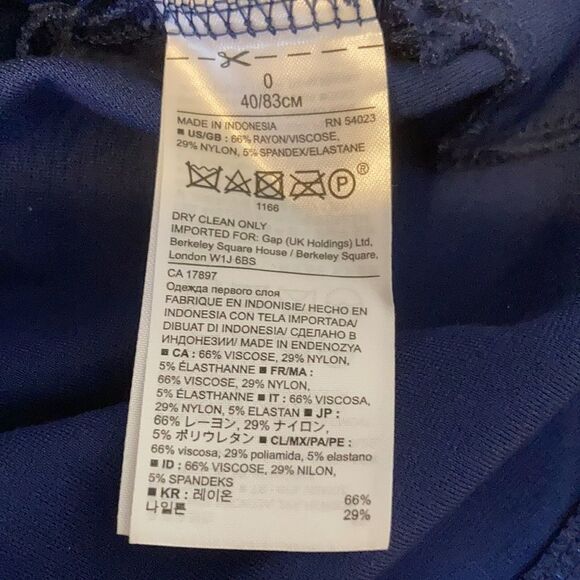 BANANA Republic Seamed Knit Sheath Dress With Pockets Blue Size 0 - Picture 10 of 10